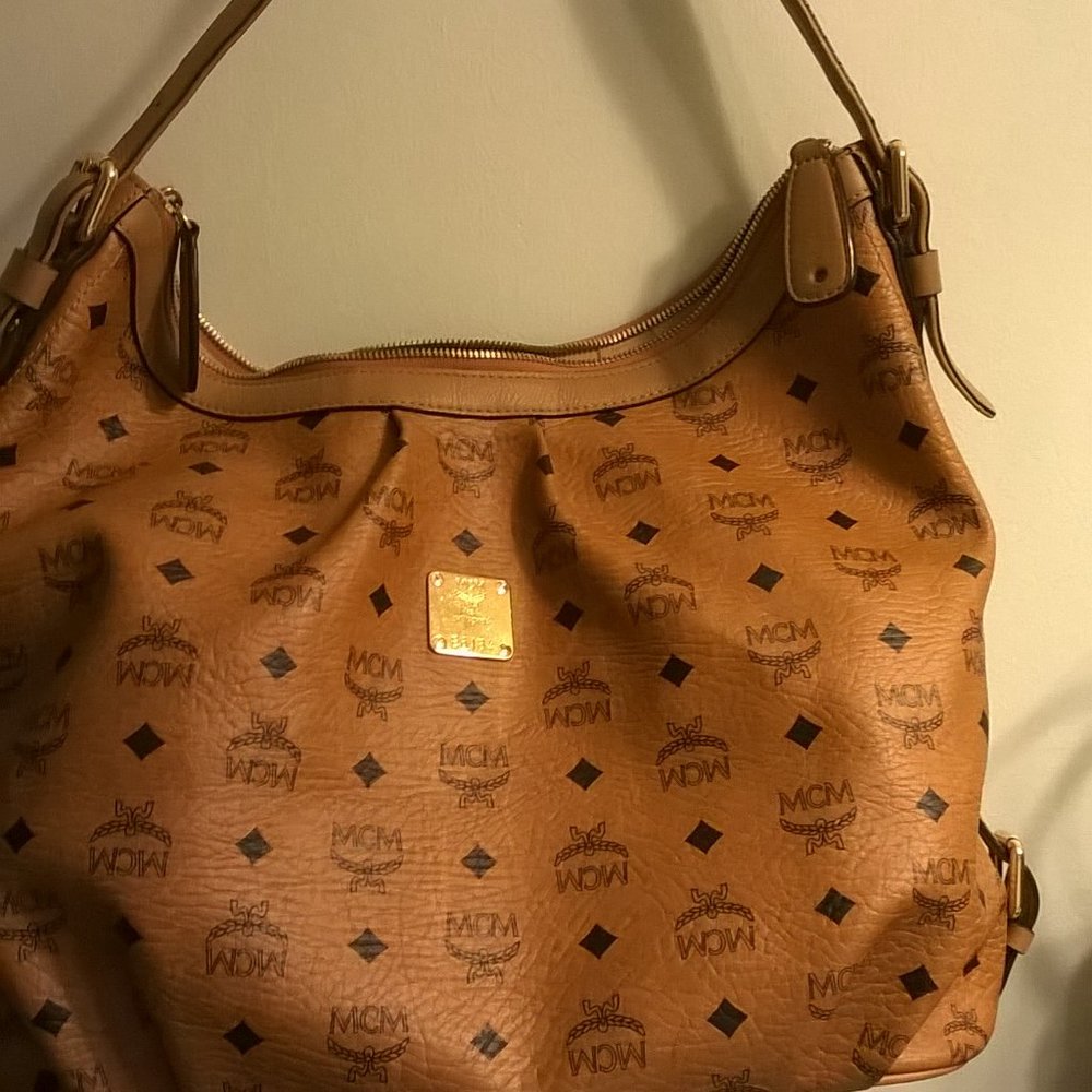 MCM Visetos hobo bag.